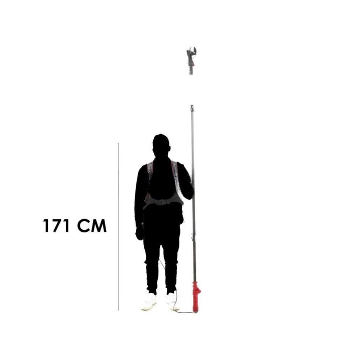 Archman HELIUM+ sähköinen oksasaha teleskooppivarrella, 265–415 cm, 37 V, 8,7 Ah
