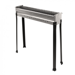 Seven Italy BBQ 60 INOX hiiligrilli arrosticineille 60 15 cm ruostumaton teräs