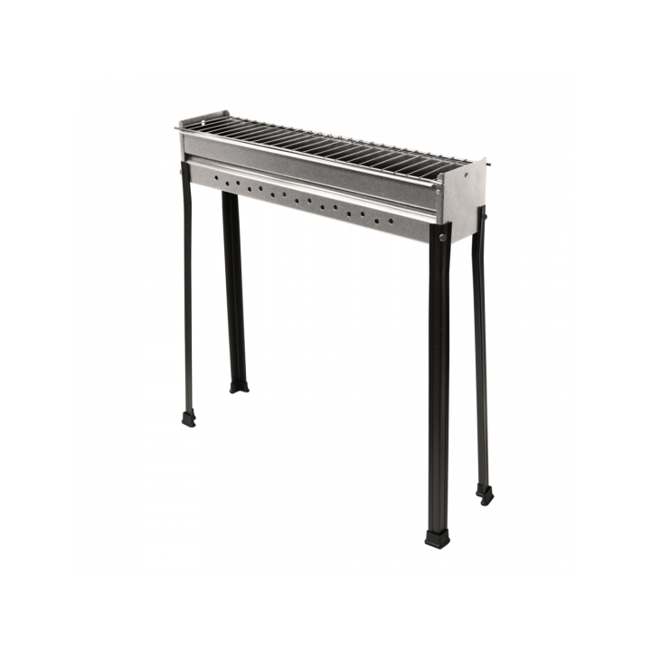 Seven Italy BBQ 60 INOX hiiligrilli arrosticineille 60 15 cm ruostumaton teräs