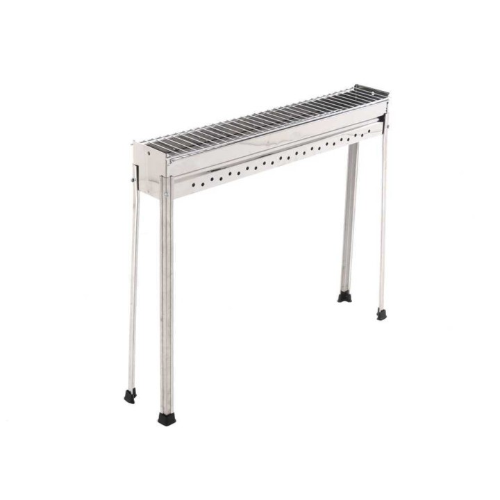Seven Italy BBQ-60 INOX hiiligrilli arrosticineille, 60 × 15 cm, ruostumaton teräs