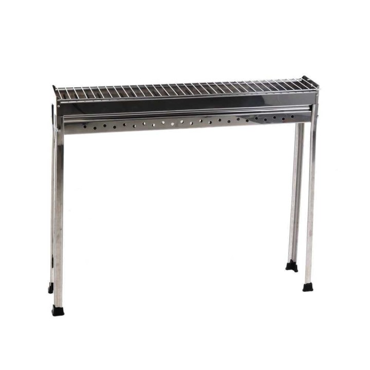 Seven Italy BBQ-60 INOX hiiligrilli arrosticineille, 60 × 15 cm, ruostumaton teräs