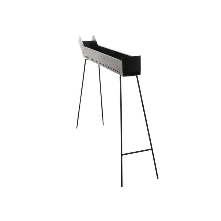 Mille BBQ-80 Go hiiligrilli arrosticini-vartaille, 80 × 14 cm, teräs