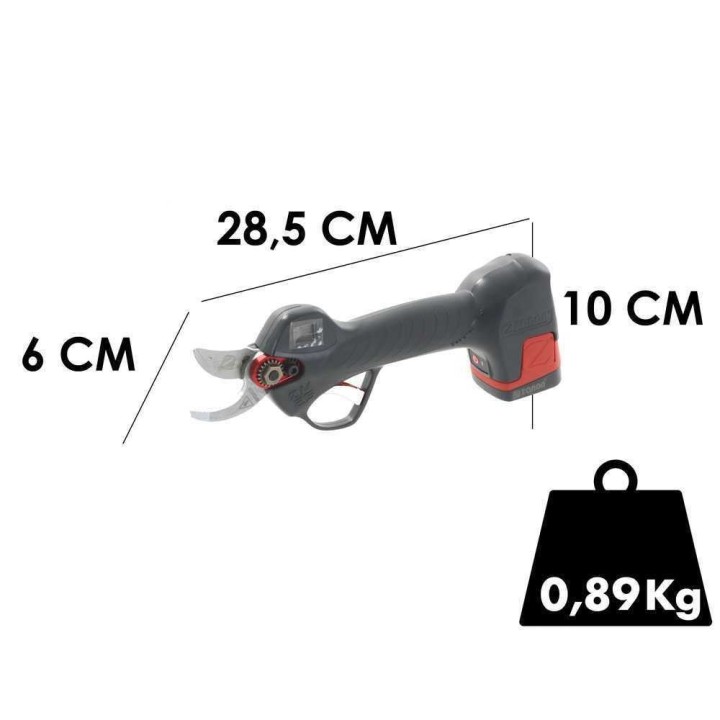 Zanon ZM-25 akkukäyttöiset oksasakset, 16,8 V, 3 × 2,5 Ah