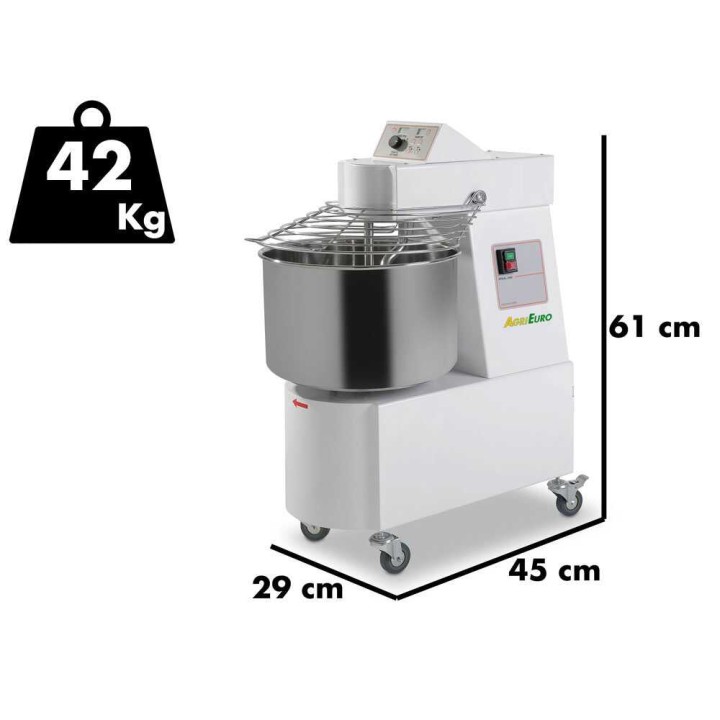 SKV 10 MO -spiraalimylly, 6 kg, 7 l, säädettävä nopeus, 230 V