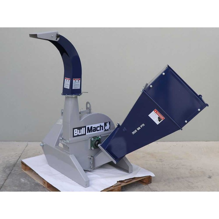BullMach ZEUS 100 PTO -biotriturator, 30–60 HP, kolmipistekiinnitys, 100 mm