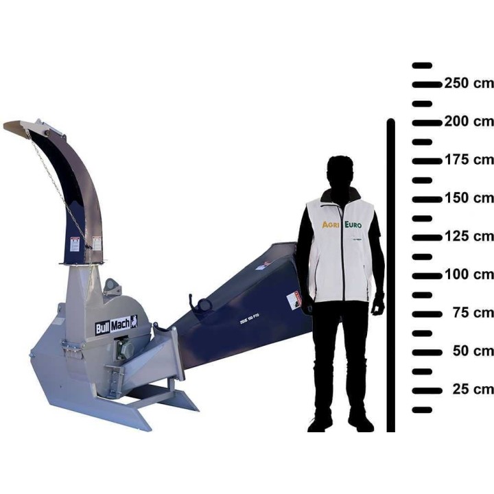 BullMach ZEUS 150 PTO -biomurskain traktorille, 150 mm, 40–80 HP
