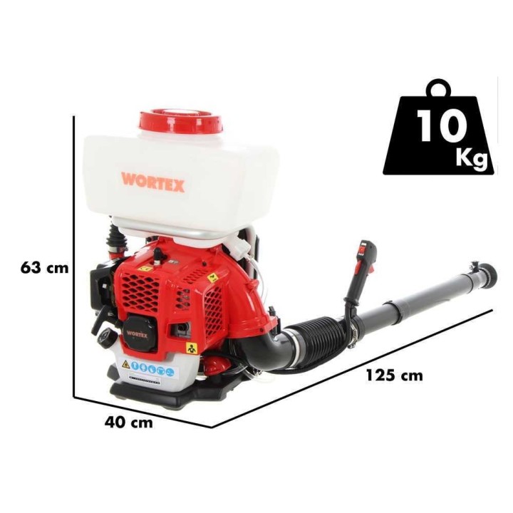 Wortex FS 20-T2-EU-V selkäreppuruisku, 41,5 cm³, nesteille ja jauheille