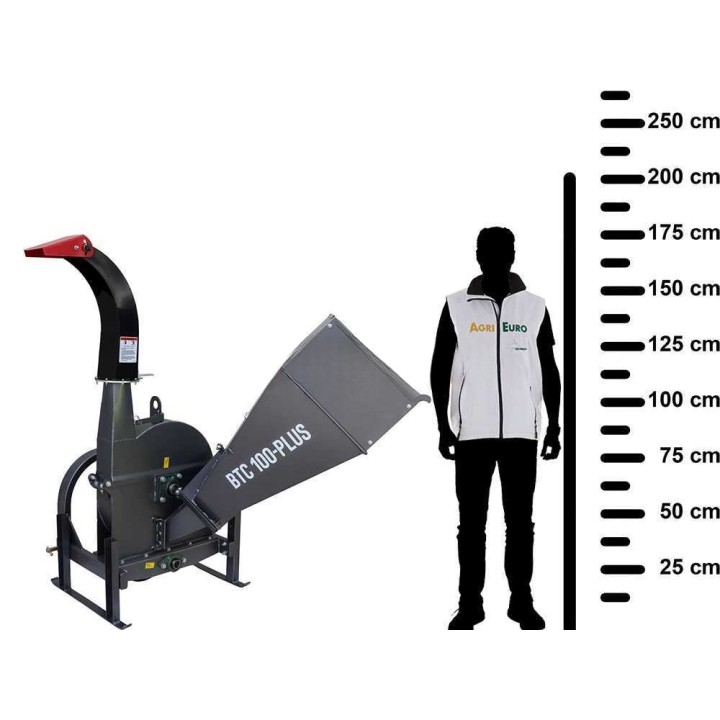 BlackStone BTC 100-PLUS traktorikäyttöinen oksasilppuri, 100 mm, 30–60 HP