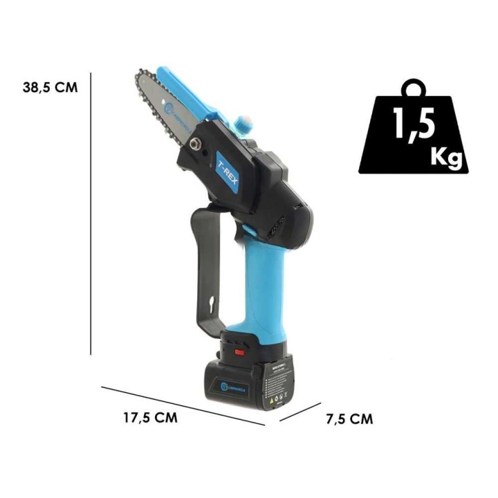 Campagnola T-Rex akkukäyttöinen oksasaha, 470 W, 21,6 V, 2 akkua