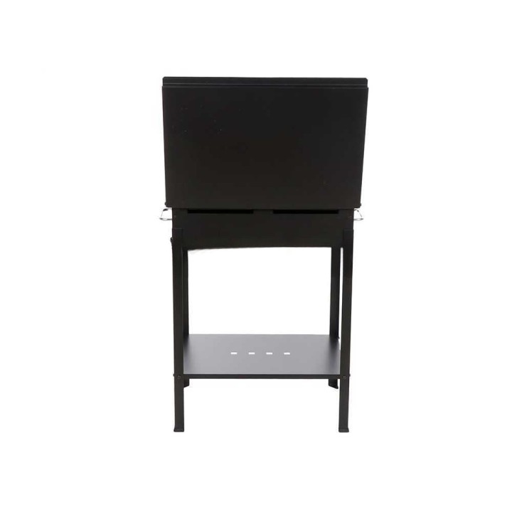 Mille Stromboli Medium hiiligrilli, 47,5 × 37 cm ritilä, kromattu teräs