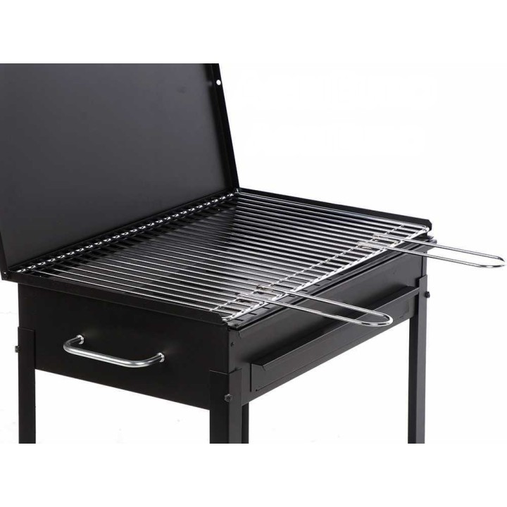 Mille Stromboli Medium hiiligrilli, 47,5 × 37 cm ritilä, kromattu teräs