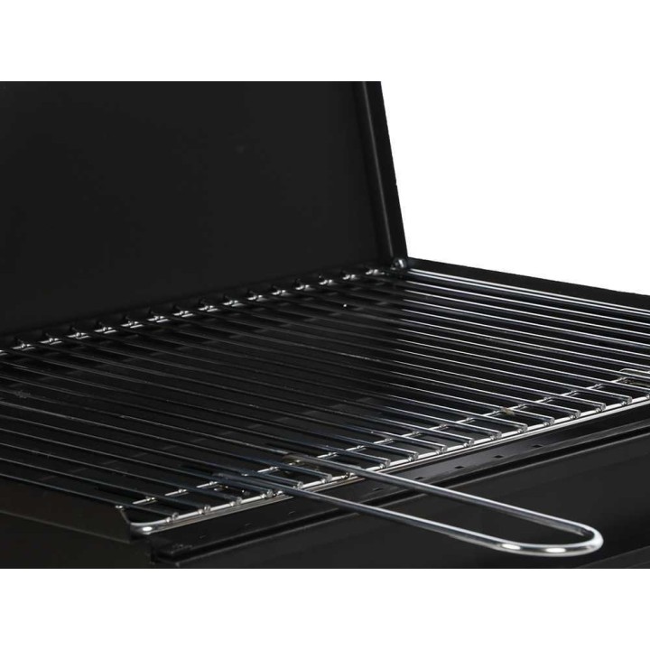Mille Stromboli Medium hiiligrilli, 47,5 × 37 cm ritilä, kromattu teräs