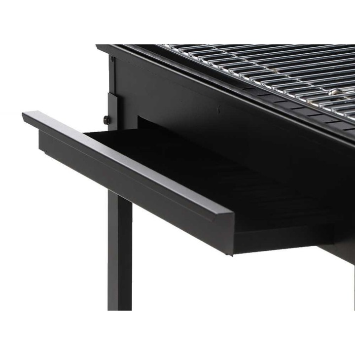Mille Stromboli Medium hiiligrilli, 47,5 × 37 cm ritilä, kromattu teräs