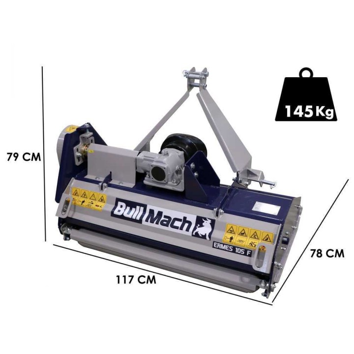 BullMach Ermes 105 F traktorimurskain, 105 cm, kevyt sarja