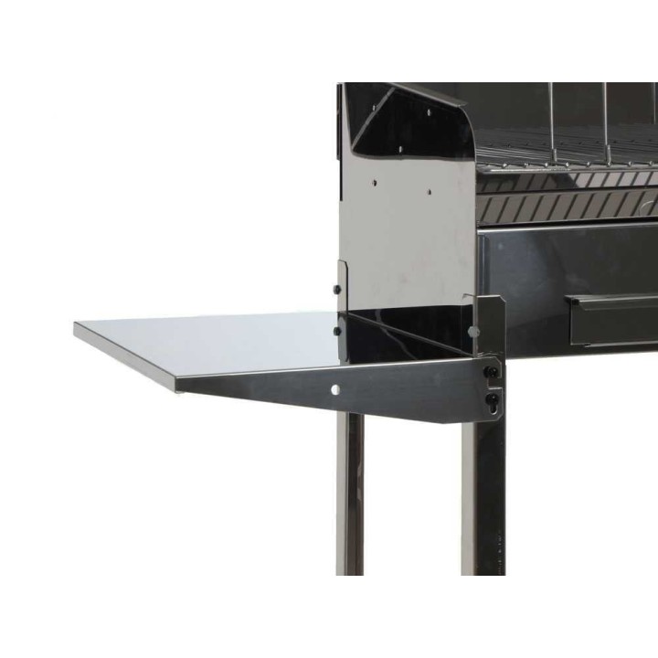 Achille INOX 50x40x90 hiiligrilli, ruostumaton teräs, 47,5 × 37 cm