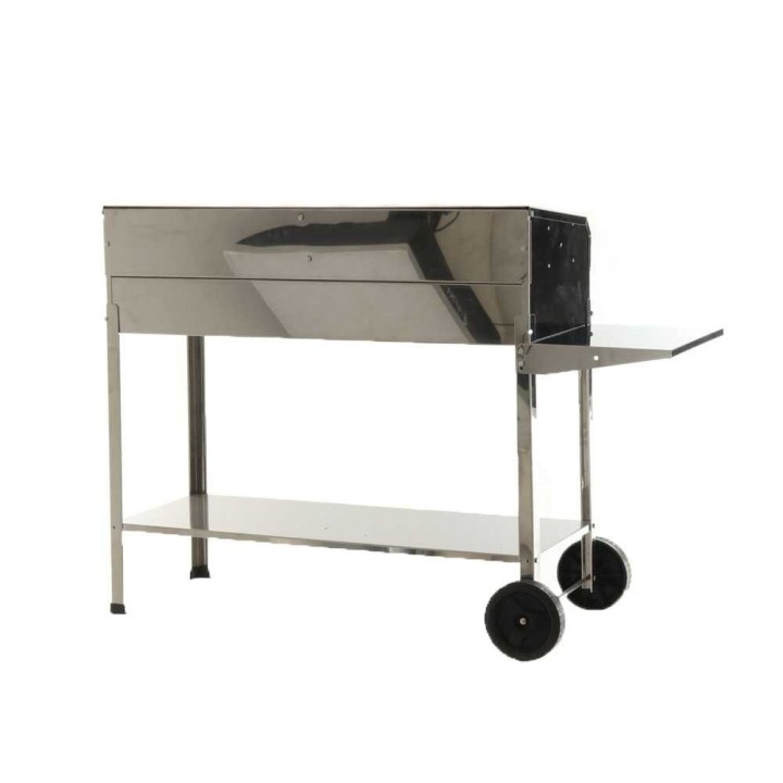 Mille Achille Big INOX hiiligrilli, 2 × 47,5 × 37 cm, ruostumaton teräs