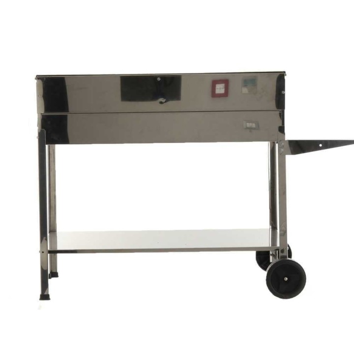 Mille Achille Big INOX hiiligrilli, 2 × 47,5 × 37 cm, ruostumaton teräs
