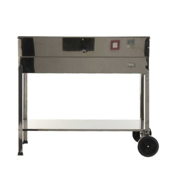 Mille Achille Big INOX hiiligrilli, 2 × 47,5 × 37 cm, ruostumaton teräs