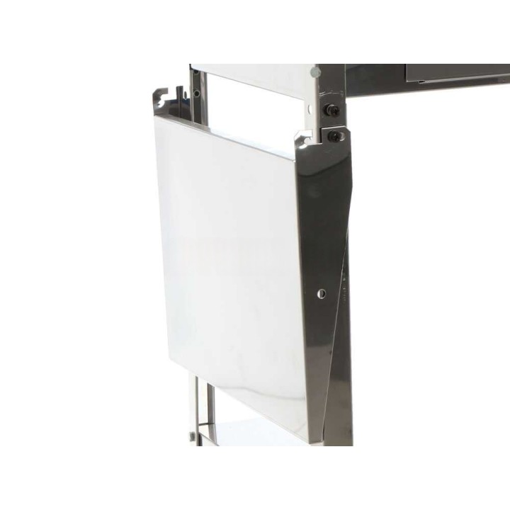 Mille Achille Big INOX hiiligrilli, 2 × 47,5 × 37 cm, ruostumaton teräs