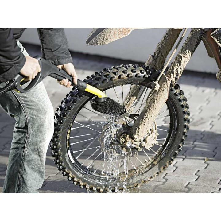 Karcher pehmeä vanneharja painepesureille, pyörivä rakenne, 360° vedenjakelu
