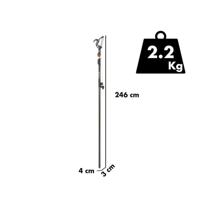Gardena Bypass combisystem -oksasakset teleskooppivarrella, 210–390 cm, 35 mm