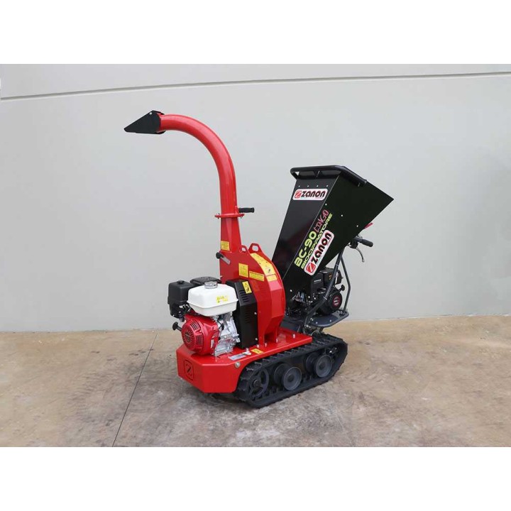 Zanon BC90 Cingo biotriturattori telaketjuilla, Honda GX390, 90 mm, 300 kg