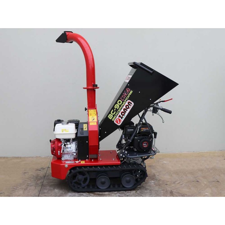 Zanon BC90 Cingo biotriturattori telaketjuilla, Honda GX390, 90 mm, 300 kg