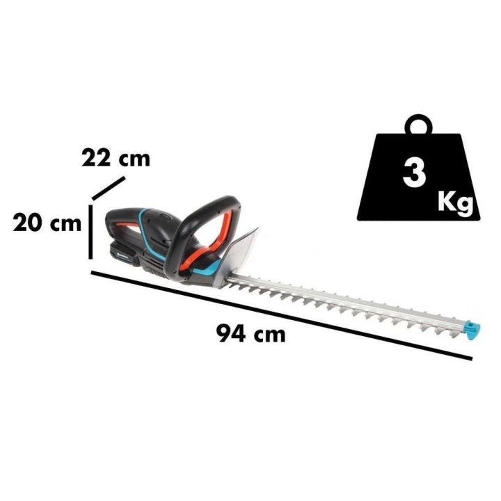 Gardena ComfortCut P4A 50/18V akkupensasleikkuri, 18 V, 50 cm