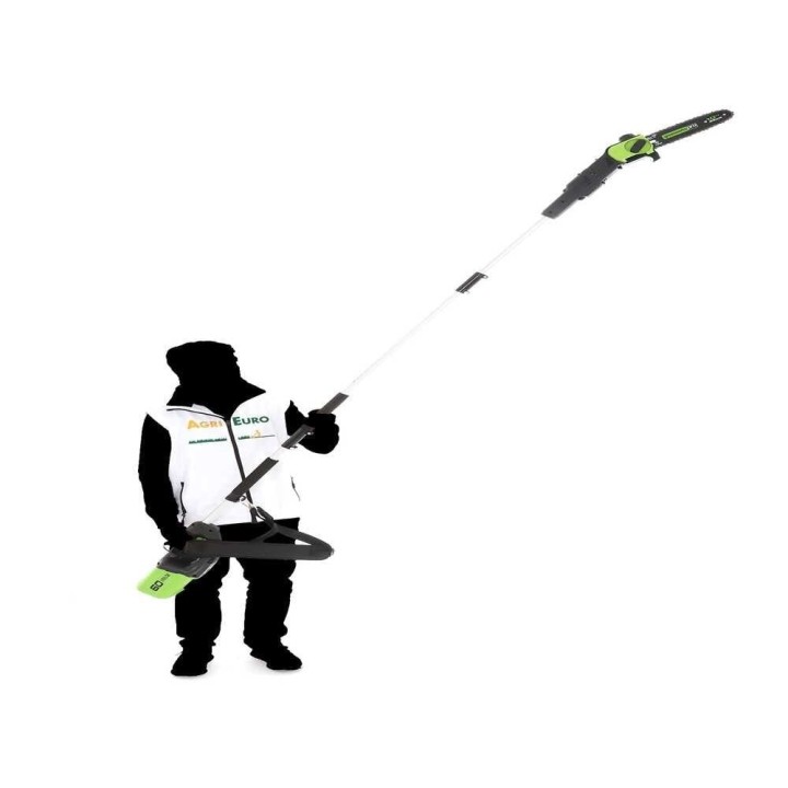 Greenworks GD60PS akkukäyttöinen oksasaha varrella, 60 V, 25 cm, ilman akkua ja laturia