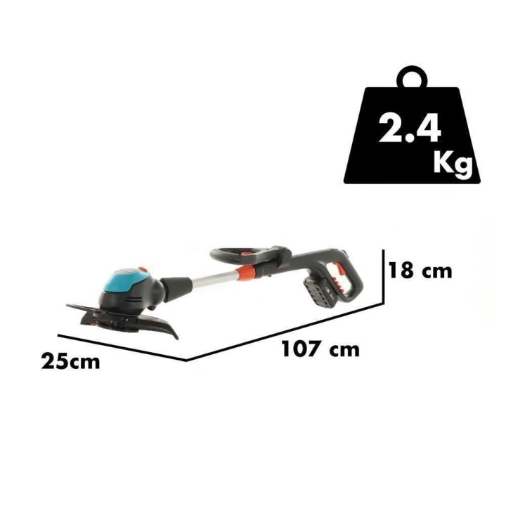 Gardena EasyCut 23/18V P4A -tagliabordi, 18 V, 2 Ah