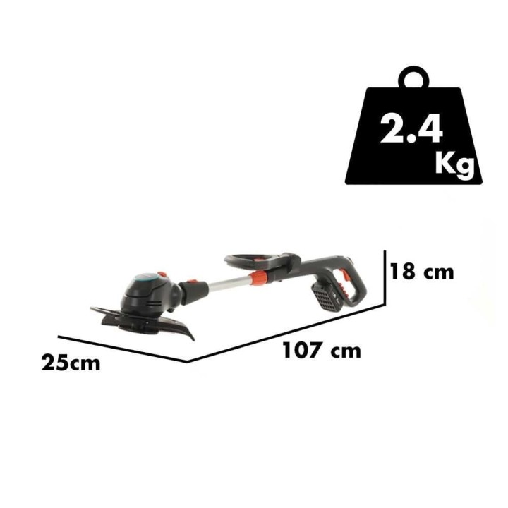 Gardena ComfortCut Li-18/23 Ready-To-Use Set akkuruohotrimmeri, 18 V, 2,5 Ah, 23 cm