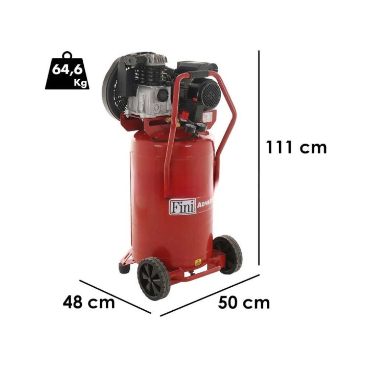 Fini Advanced MK 102-90V-2M kompressori, 2 HP, 90 l, 230 V