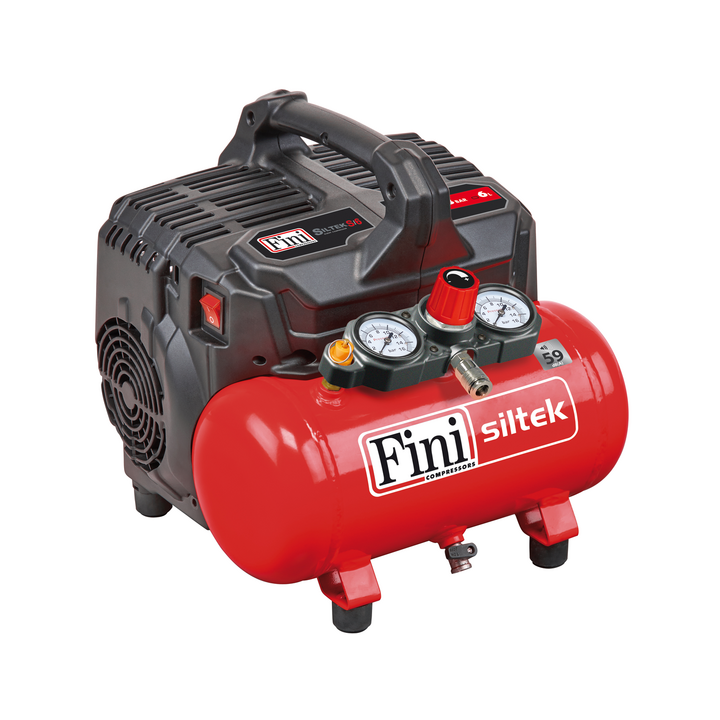 Fini SILTEK S 6 öljytön hiljainen kompressori 1 HP 6 l 8 bar