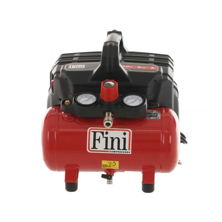 Fini SILTEK S/6 öljytön hiljainen kompressori, 1 HP, 6 l, 8 bar