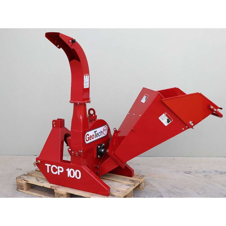 GeoTech Pro TCP 100 traktorikäyttöinen biotriturain, 100 mm