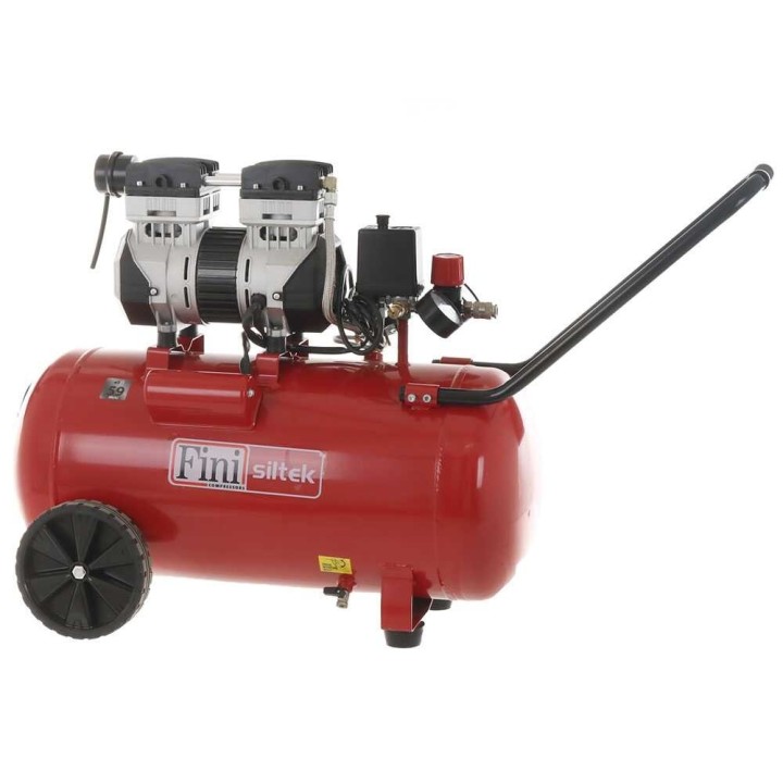 Fini Siltek 50 öljytön sähkökompressori, 1,3 HP, 50 l, 8 bar