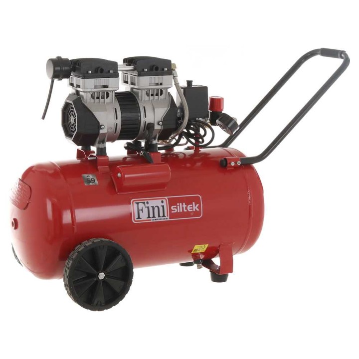 Fini Siltek 50 öljytön sähkökompressori, 1,3 HP, 50 l, 8 bar