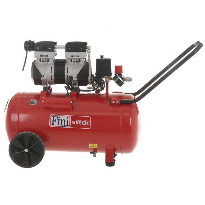 Fini Siltek 50 öljytön sähkökompressori, 1,3 HP, 50 l, 8 bar