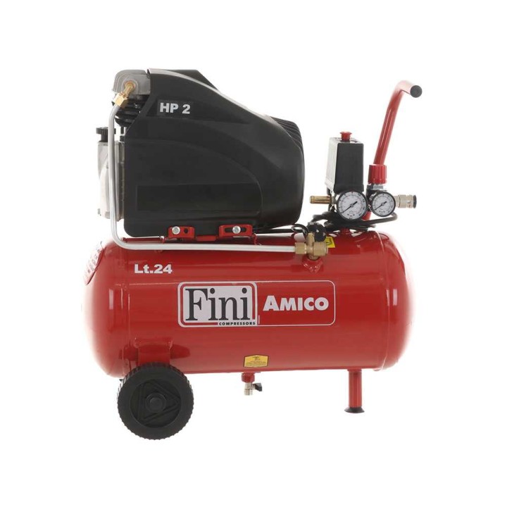Fini Amico 25/SF2500 sähkökompressori, 2 HP, 24 l, 10 bar