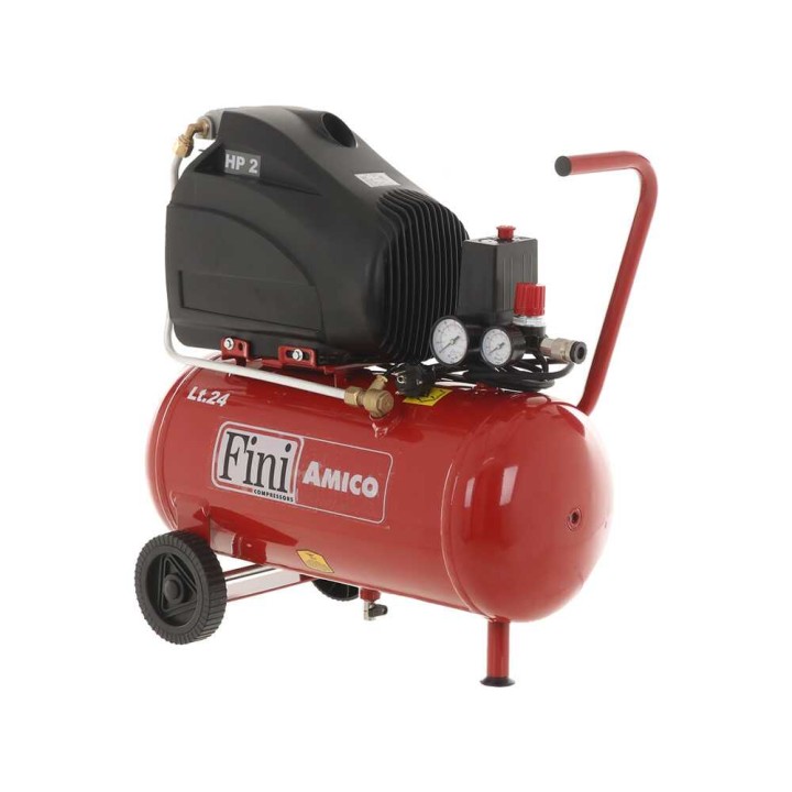 Fini Amico 25/SF2500 sähkökompressori, 2 HP, 24 l, 10 bar
