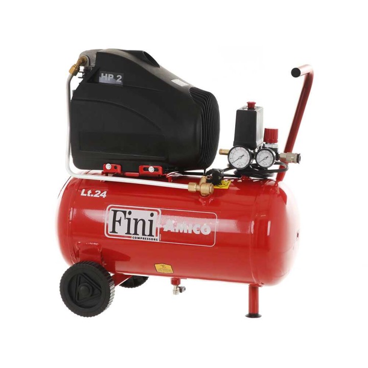 Fini Amico 25/SF2500 sähkökompressori, 2 HP, 24 l, 10 bar