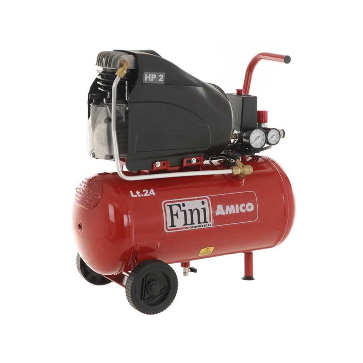 Fini Amico 25/SF2500 sähkökompressori, 2 HP, 24 l, 10 bar