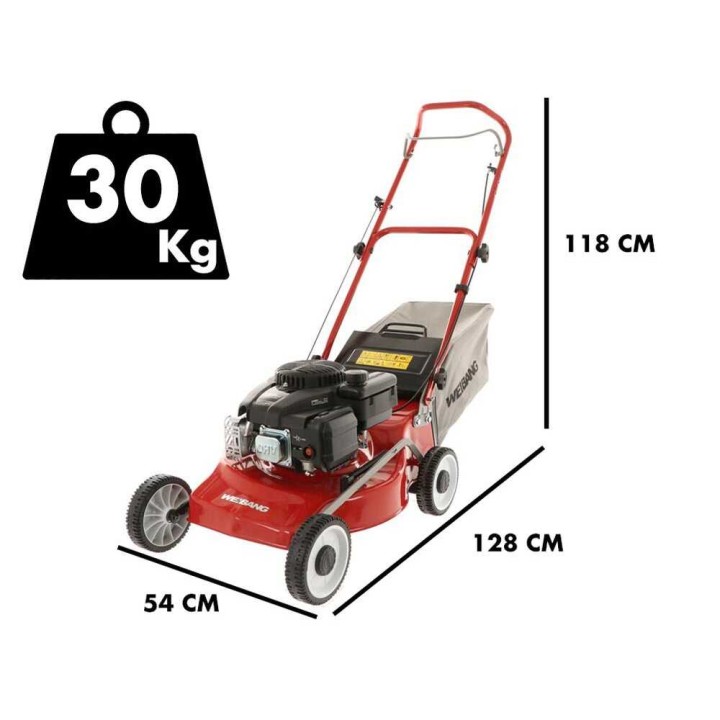 Weibang WB455HCOP ruohonleikkuri, 139 cm³, 45 cm, keruusäkki