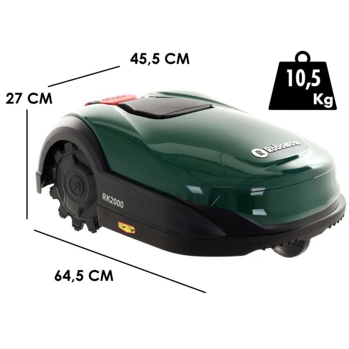 Robomow RK 2000 robottiruohonleikkuri, 18 V, 2 000 m²