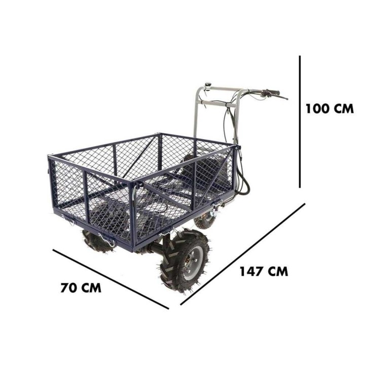 BullMach Helios 230 O sähköinen moottorikottikärry, 230 kg, 500 W, 48 V, 2 akkua