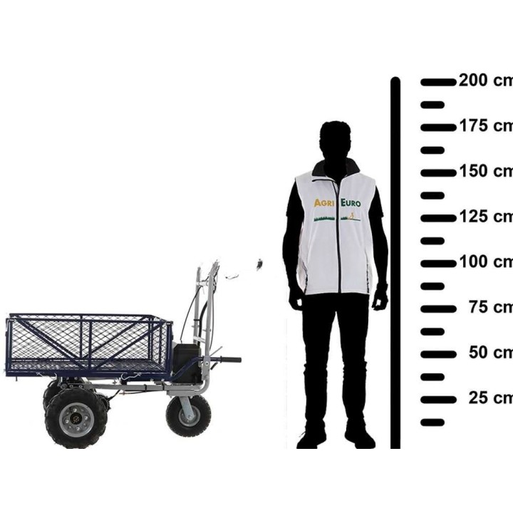BullMach Helios 230 O sähköinen moottorikottikärry, 230 kg, 500 W, 48 V, 2 akkua