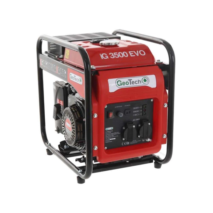 GeoTech iG 3500 EVO invertterigeneraattori, 3,5 kW, bensiini, 230 V