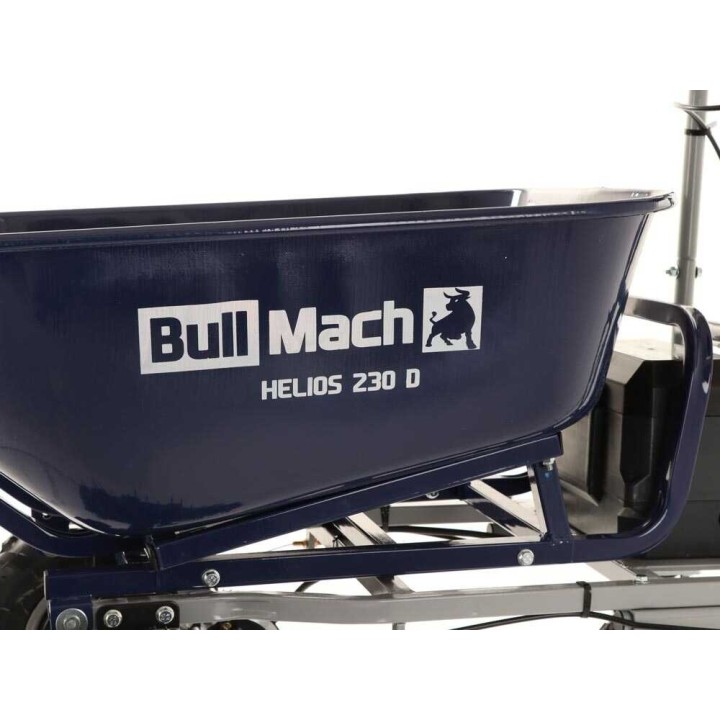 BullMach Helios 230 D akkukäyttöinen moottorikottikärry, 500 W, 48 V, 110 l, 230 kg