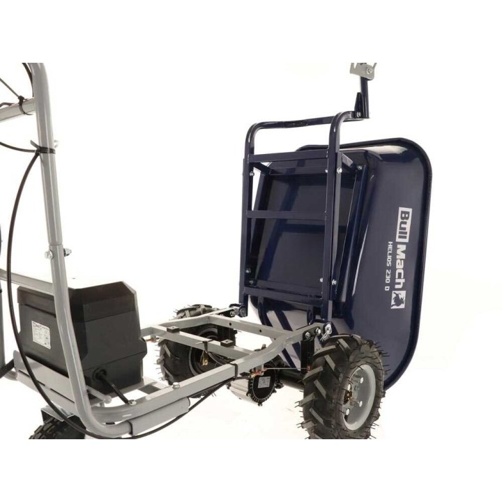 BullMach Helios 230 D akkukäyttöinen moottorikottikärry, 500 W, 48 V, 110 l, 230 kg