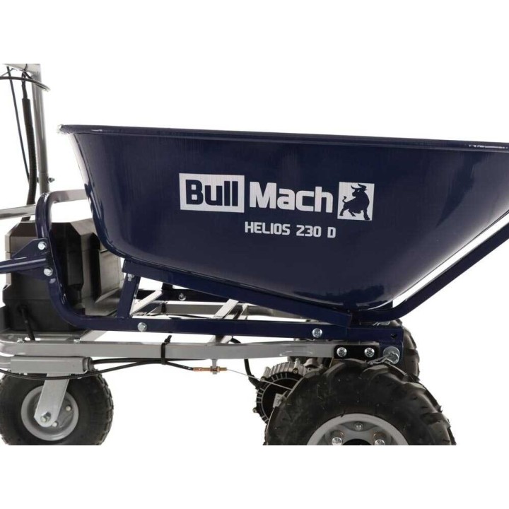 BullMach Helios 230 D akkukäyttöinen moottorikottikärry, 500 W, 48 V, 110 l, 230 kg